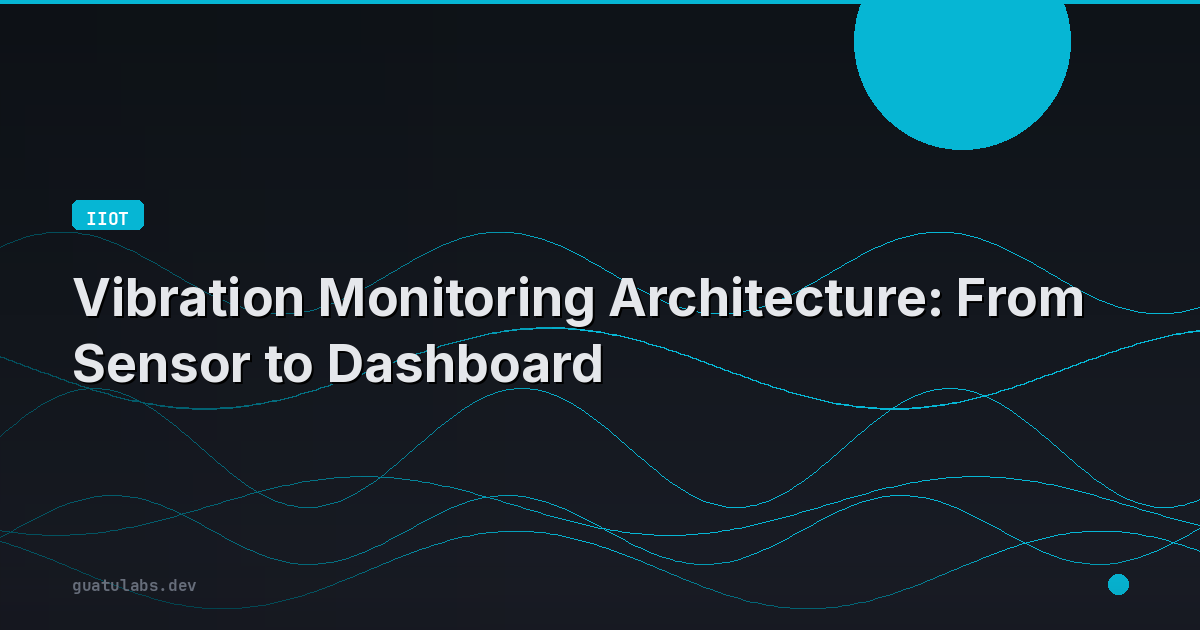 Vibration Monitoring Architecture: From Sensor to Dashboard